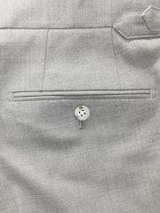 Light Blue Tailored Fit Texture Suit Trousers - Image 11 of 11