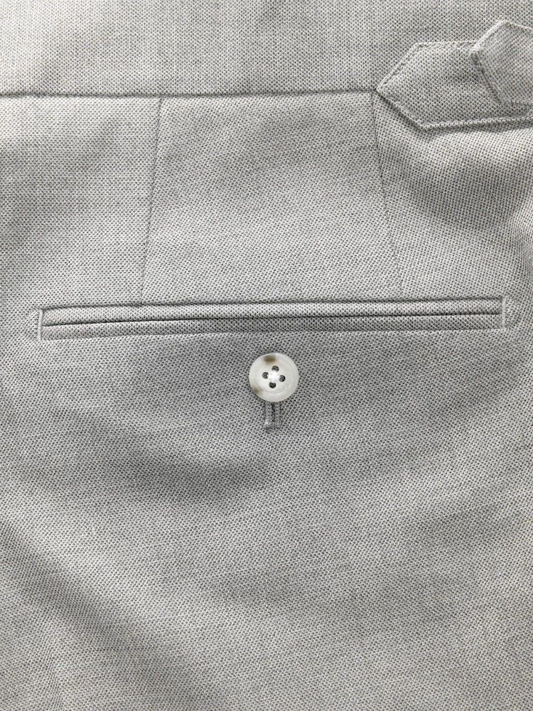 Light Blue Tailored Fit Texture Suit Trousers - Image 11 of 11
