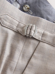 Stone Tailored Fit Texture Suit Trousers - Image 11 of 11