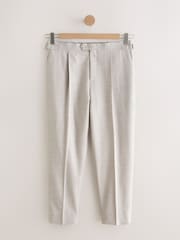 Stone Tailored Fit Texture Suit Trousers - Image 6 of 11
