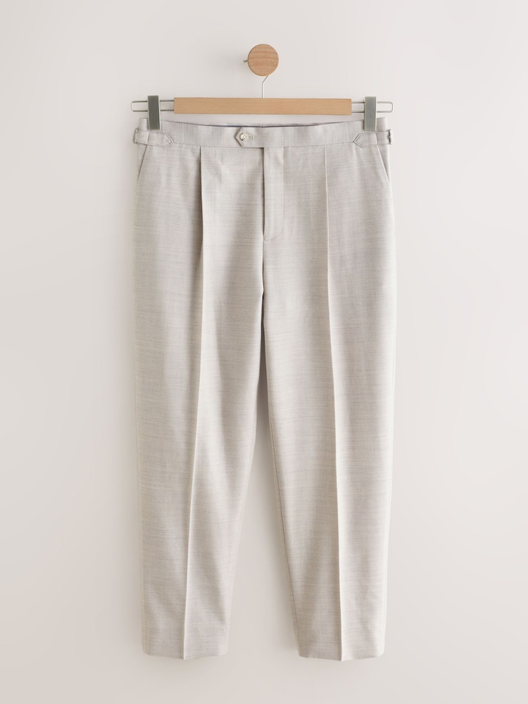 Pierre - Pantalon de costume texturé coupe ajustée - Image 6 of 11