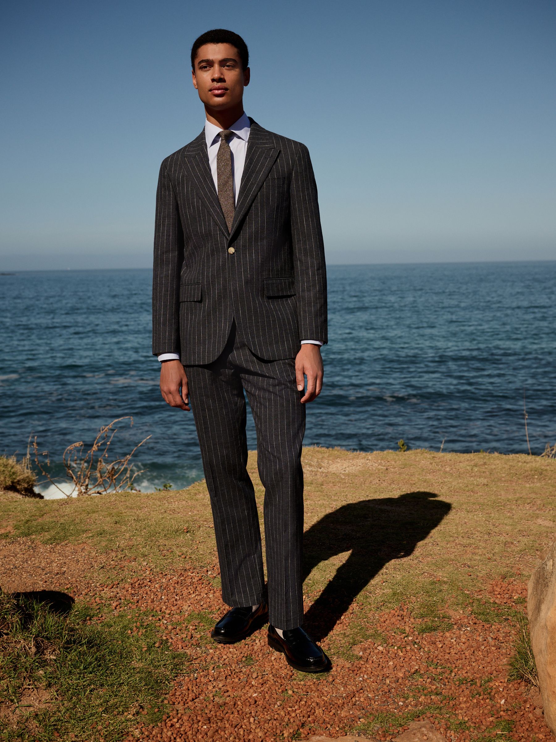 Buy Navy Regular Fit Striped Suit Jacket from Next USA