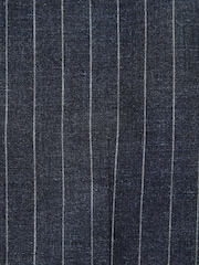Marinha - Regular Fit Striped Suit Waistcoat - Imagem 8 de 9