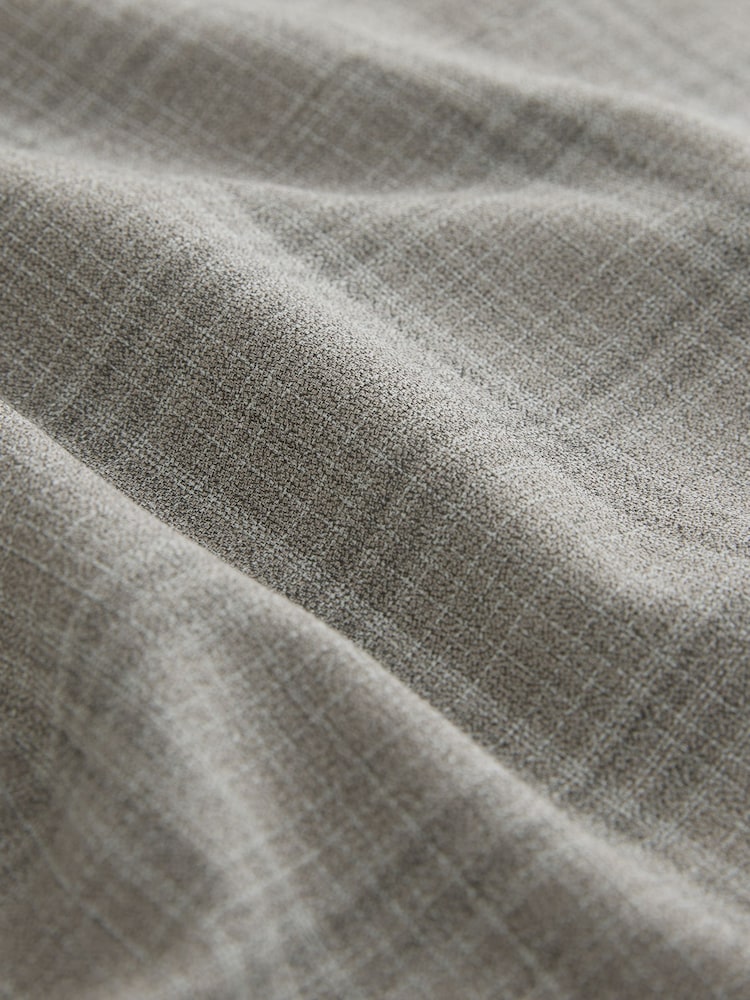Серо-коричневый - Tailored Fit Check Texture Suit Jacket - Image 10 of 10
