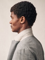 Серо-коричневый - Tailored Fit Check Texture Suit Jacket - Image 5 of 10