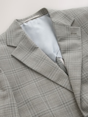 Серо-коричневый - Tailored Fit Check Texture Suit Jacket - Image 7 of 10