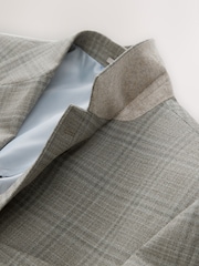 Серо-коричневый - Tailored Fit Check Texture Suit Jacket - Image 9 of 10