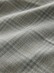 Taupe Tailored Fit Check Texture Suit Trousers - Image 8 of 13