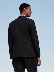 Braun - Strukturierte Anzugsjacke in Slim-Fit - Bild 3 von 8