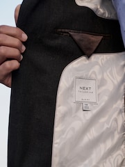 Braun - Strukturierte Anzugsjacke in Slim-Fit - Bild 6 von 8