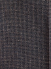 Brown Slim Fit Linen Texture Suit Trousers - Image 6 of 11