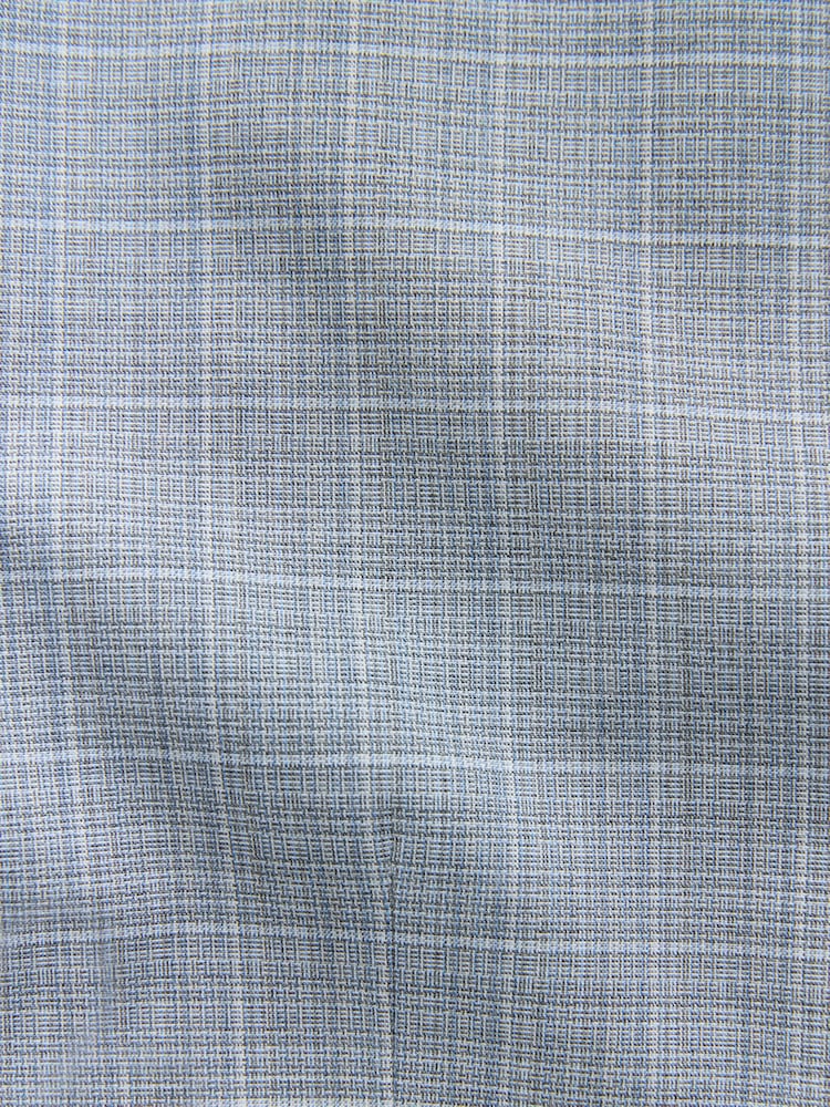 Bleu clair - Gilet de costume À carreaux - Image 6 of 8