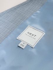 Bleu clair - Gilet de costume À carreaux - Image 8 de 8