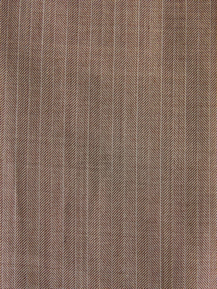 Taupe Slim Striped Herringbone Suit Trousers - Image 8 of 8