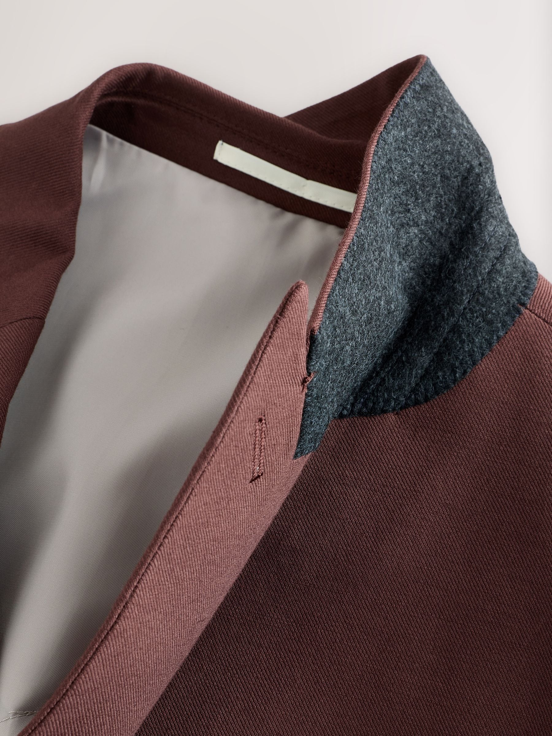 Buy Rust Brown Slim Fit Suit Double Breasted Jacket from Next Romania