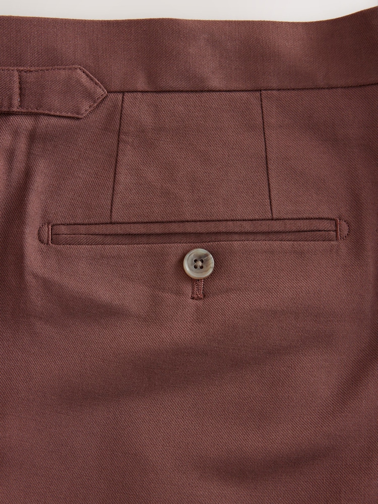 Roestbruin - Slim fit kostuum: broek - Image 11 of 11
