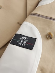 Песочный - Slim Fit Suit Double Breasted Jacket - Изображение 11 из 12