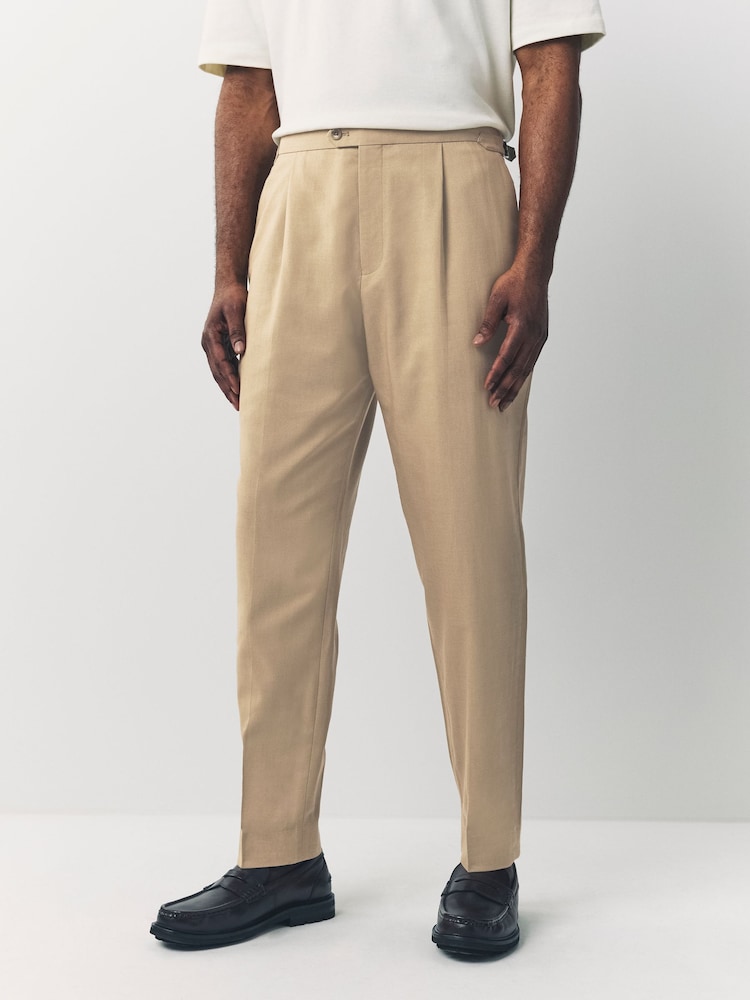 Stone Slim Fit Suit Trousers - Image 1 of 14