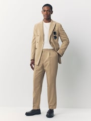 Stone Slim Fit Suit Trousers - Image 2 of 14