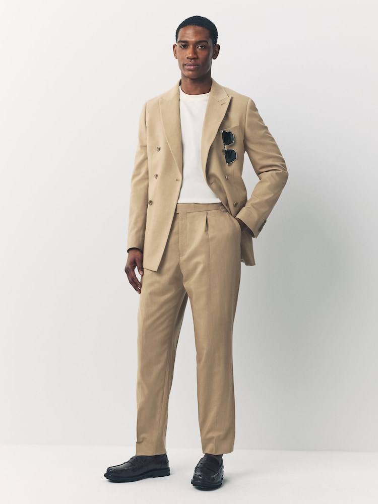 Stone Slim Fit Suit Trousers - Image 2 of 14