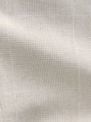 Neutral Regular Fit Linen Blend Check Suit Jacket - Image 10 of 10