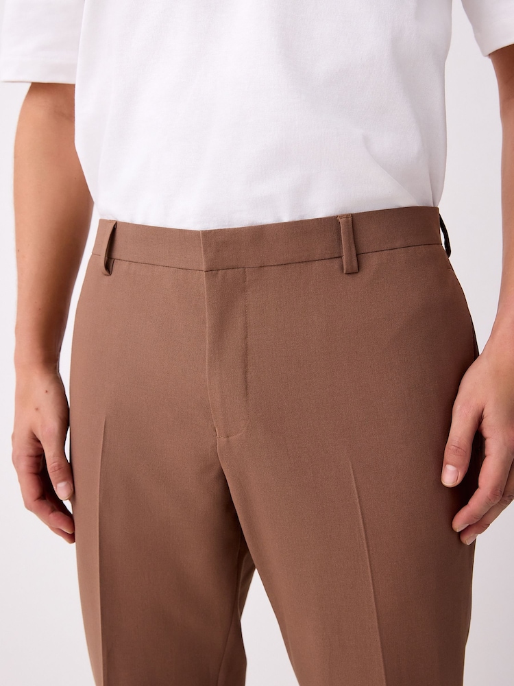 Roestbruin - Tailored Fit Tuxedo Suit Trousers - Image 4 of 6