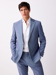 Blue Skinny Fit Suit Jacket - Image 1 of 10