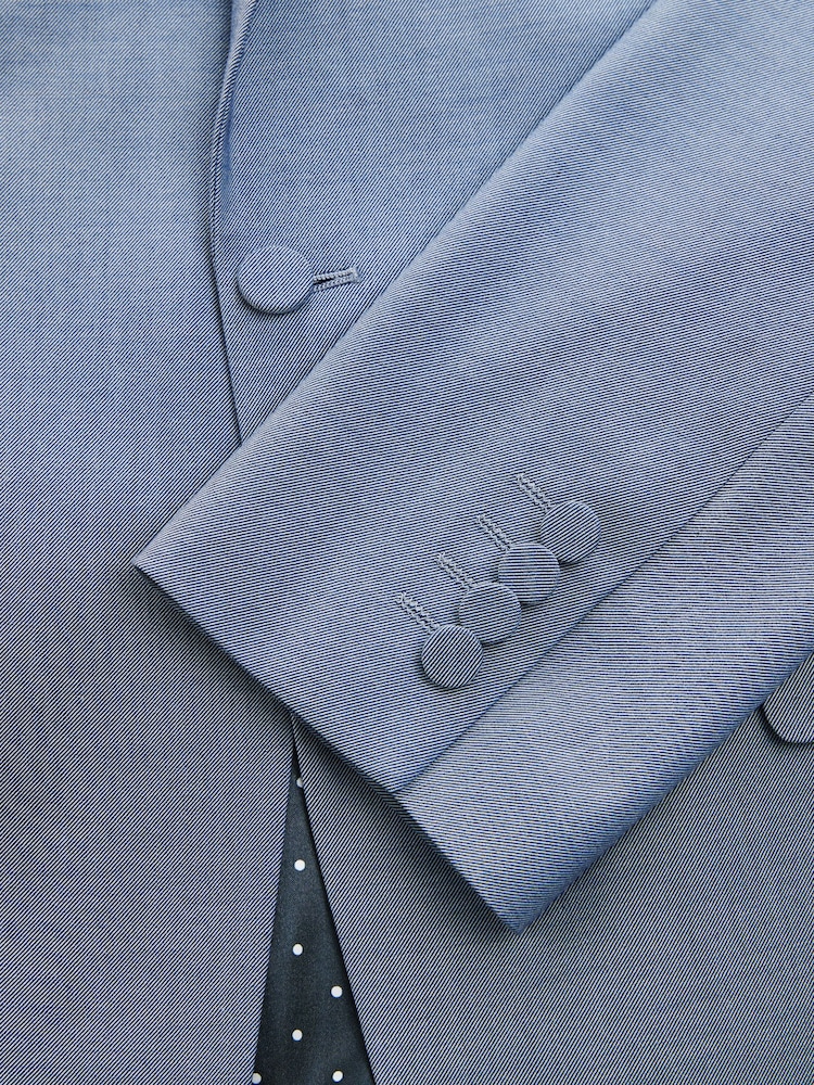 Blue Skinny Fit Suit Jacket - Image 10 of 10