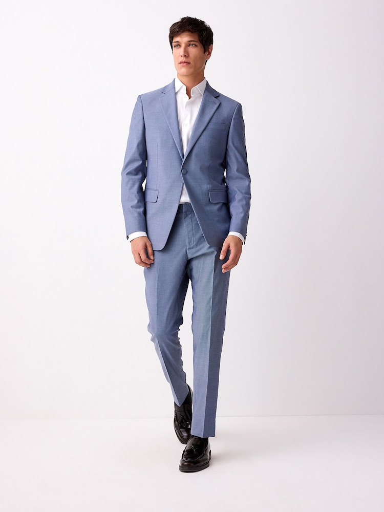 Blue Skinny Fit Suit Jacket - Image 2 of 10