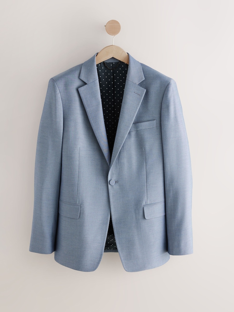 Blue Skinny Fit Suit Jacket - Image 6 of 10