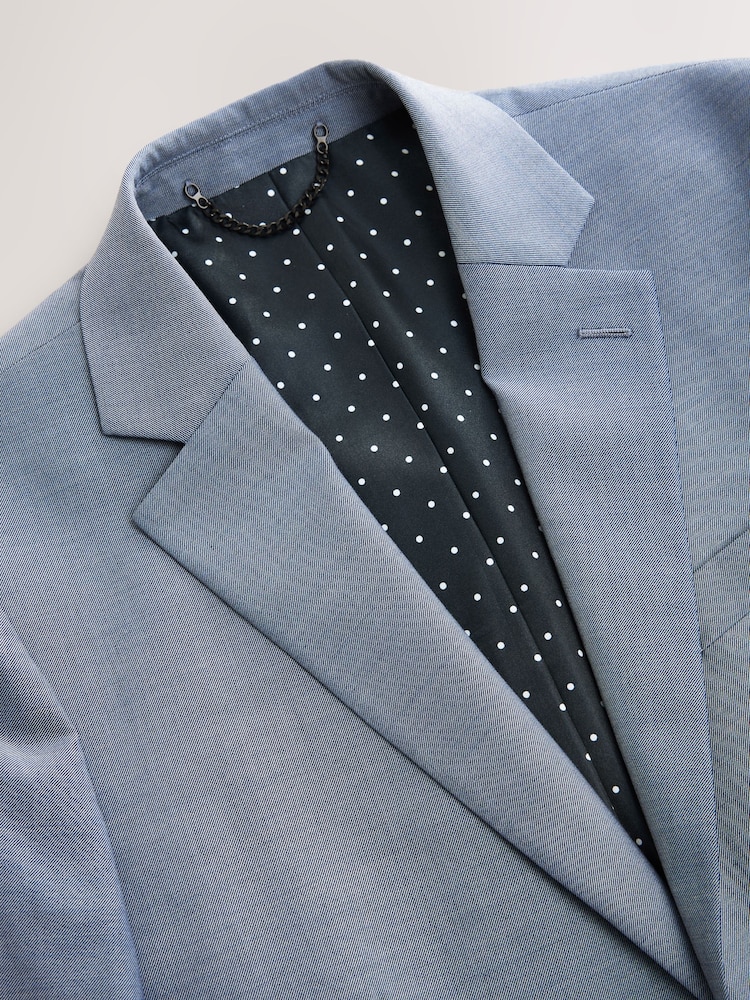 Blue Skinny Fit Suit Jacket - Image 7 of 10