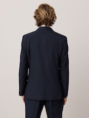 marine - Veste de costume slim rayée - Image 3 of 10