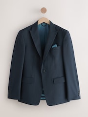 marine - Veste de costume slim rayée - Image 6 of 10