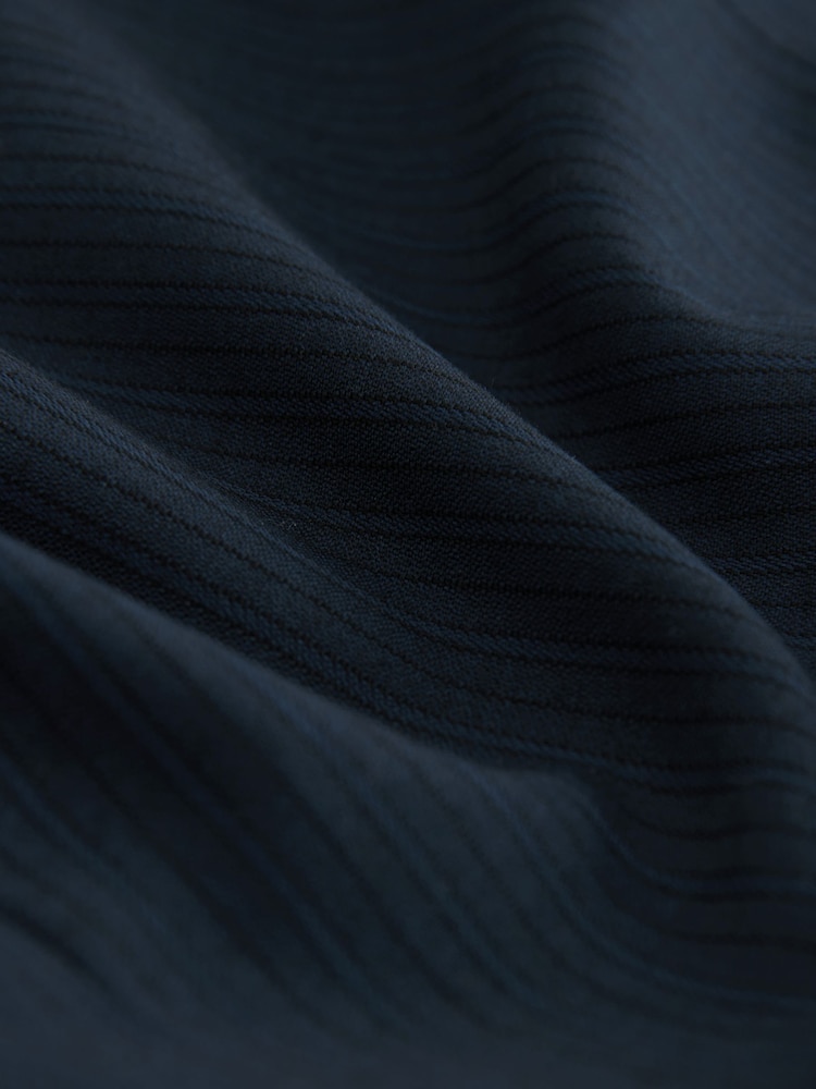 marine - Veste de costume slim rayée - Image 7 of 10