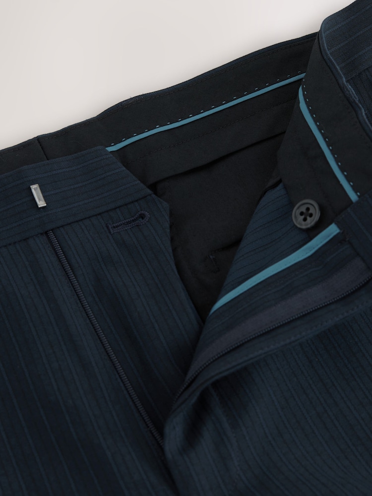 marine - Pantalon de costume slim rayé - Image 10 of 11