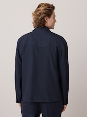 Bleu marine - Veste-chemise rayée - Image 4 of 9
