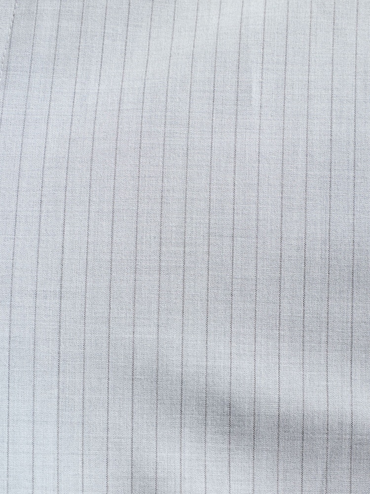 Grey Skinny Fit Striped Suit Trousers - Image 9 of 9