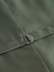 Green Textured Linen Suit Waistcoat - Image 9 of 10