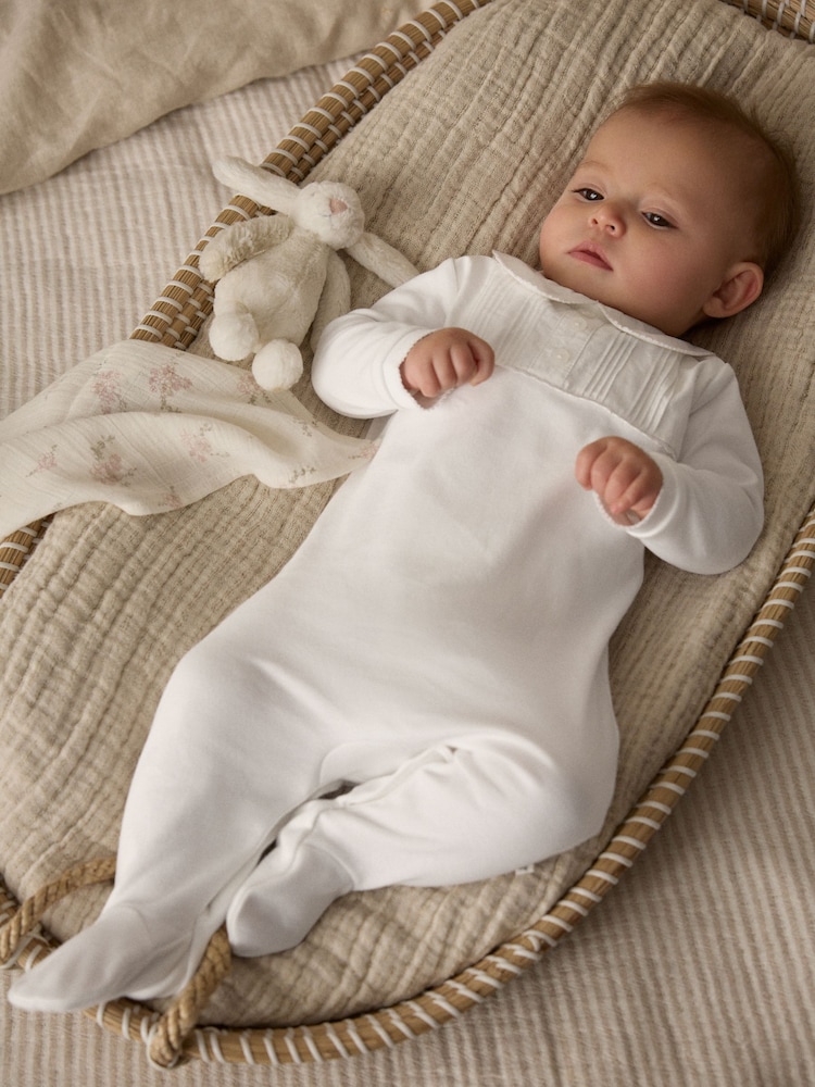 White Baby Occasion Sleepsuit (0mths-2yrs) - Image 1 of 9