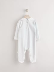 White Baby Occasion Sleepsuit (0mths-2yrs) - Image 5 of 9