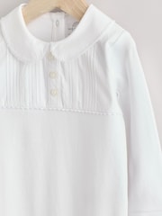 White Baby Occasion Sleepsuit (0mths-2yrs) - Image 6 of 9
