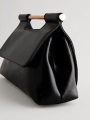 Schwarz - Clutch mit Henkel - Bild 10 von 10