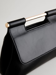 Schwarz - Clutch mit Henkel - Bild 8 von 10