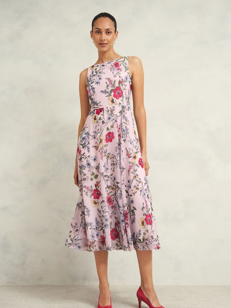 Hobbs Pink Bolt Carly Dress - Image 1 of 4