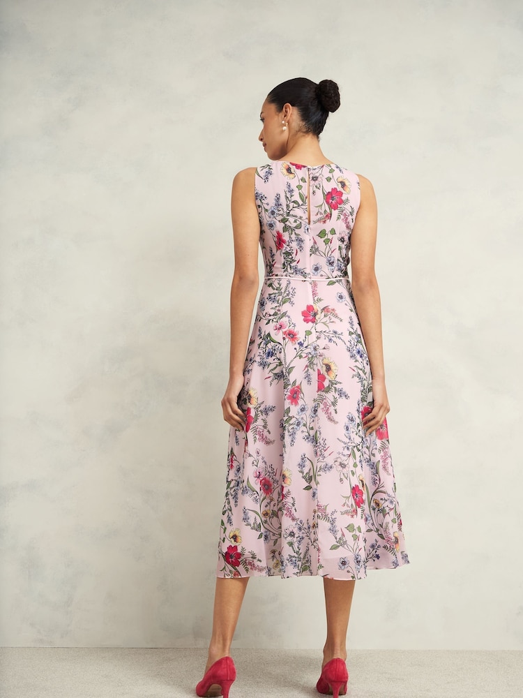 Hobbs Pink Bolt Carly Dress - Image 2 of 4 Hobbs Pink Bolt Carly Dress - Image 2 of 4