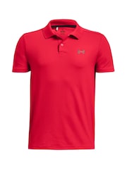 Under Armour Red UA Matchplay 100% Cotton Polo Shirt - Image 1 of 2