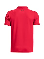 Under Armour Red UA Matchplay 100% Cotton Polo Shirt - Image 2 of 2