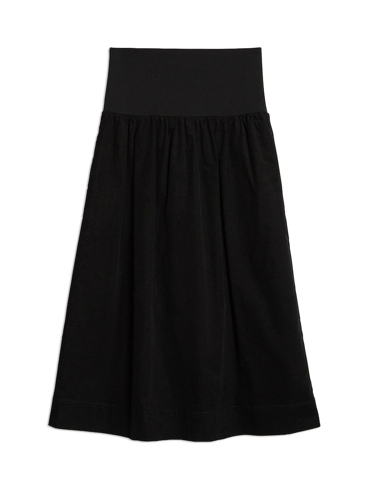 Albaray Cord And Jersey Black Skirt - Image 5 of 5 Albaray Cord And Jersey Black Skirt - Image 5 of 5