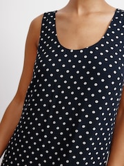 Albaray Blue Spot Godet Maxi Dress - Image 3 of 6