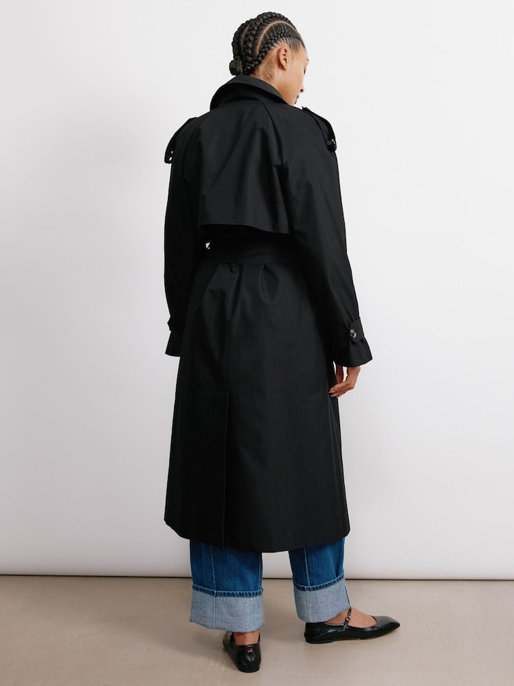 Albaray Trench Black Coat - Image 2 of 5